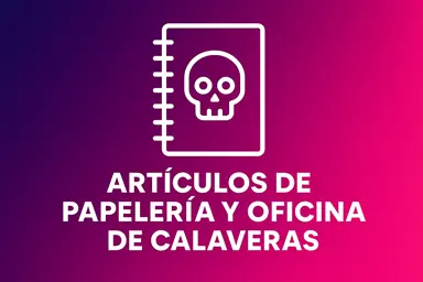 Artículos de papelería y oficina de calaveras